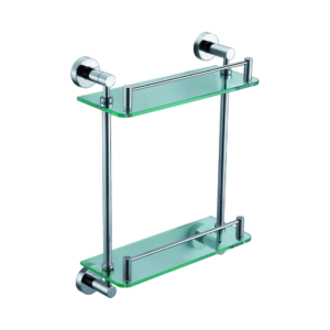CAE Glass Shelf Double 9510 Series - Chrome - Image 1