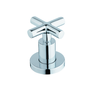 CAE Cross Handle In Wall Concealed Shower Faucet - Chrome - Image 1