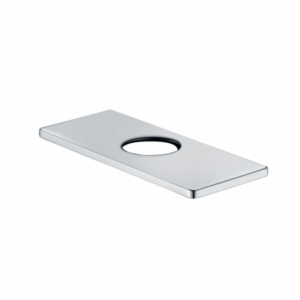 CAE 4" Rectangular Deck Plate - Chrome - Image 1