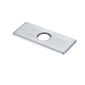 CAE 4" Rectangular Deck Plate - Spot Free Stainless Steel - Image 1