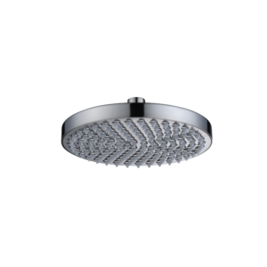 CAE 8" Solid Brass Round Rain Shower Head - Brushed Nickel - Image 1