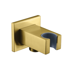 CAE Dual-Function Shower Hook with Integrated Union – Matte Gold - Image 1