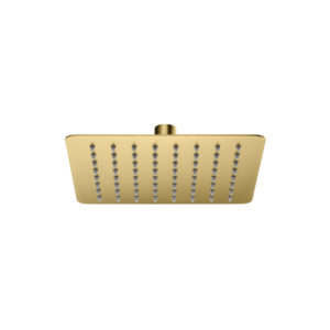 CAE 8" Square Brass Rain Shower Head - Brushed Brass (BNB) - Image 1