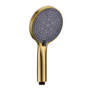 CAE 3-Jet Round Handshower (120mm) in Matte Gold - Image 1