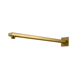 CAE Square 16" Shower Arm with Male Thread - Matte Gold - Image 1