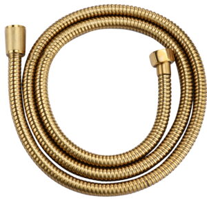 CAE 1/2" x 1/2" Stainless Steel Flex Hose for Bathroom - Matte Gold - Image 1