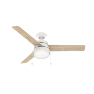 Hunter Aker 52" Fresh White Ceiling Fan - Damp Rated - Image 2