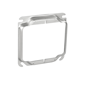 4" Square Two Gang Device Cover - 1/2" Raised - Image 1