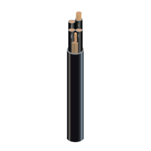 1/0-19 4/C & Earth CU THHN/PVC PHASE ID 1x6 GW TYPE TC-ER 600V BLACK- Per Foot - Image 1