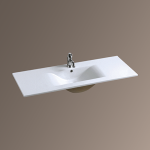 Glacier 7505 Series 48" Cabinet Basin with Single Rectangular Bowl - White - Image 1