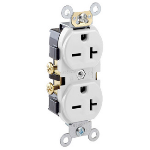 Leviton 20 AMP Duplex Receptacle - 250V - Image 1