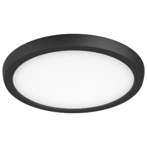 Satco Blink 9" LED Round Flush Mount Lighting Fixture - Black - Image 1