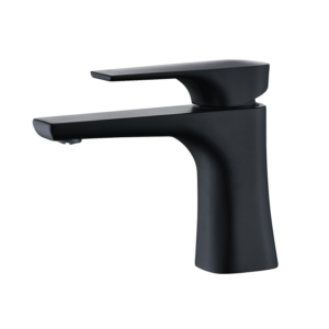 CAE Lecco Single Lever Vanity Faucet - Matte Black - Image 1