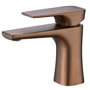 CAE Single Lever Vanity Faucet complete with waste in Spot free Rose Gold - Image 1