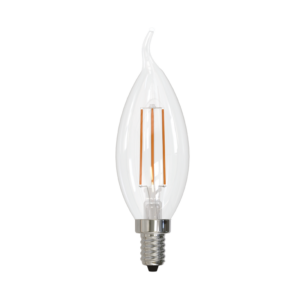 Bulbrite 5 Watt E12 LED Dimmable Candelabra Flame Tip Bulb - 2700K - Image 1