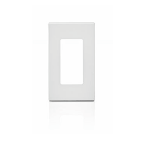 Leviton 1-Gang Decora-Plus Snap-On Mount Wallplate- White - Image 1