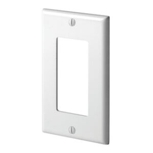 Leviton Decora 1 Gang Wall Plate - White - Image 2