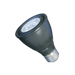 Halco 7W PAR20 LED Dimmable, 40 Degree, E26 Black Housing - 3000K - Image 1