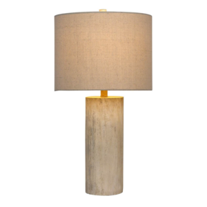 Craftmade Table Lamp - Distressed Wood Base with Linen Hardback Shade (BL10LTX) - Image 2