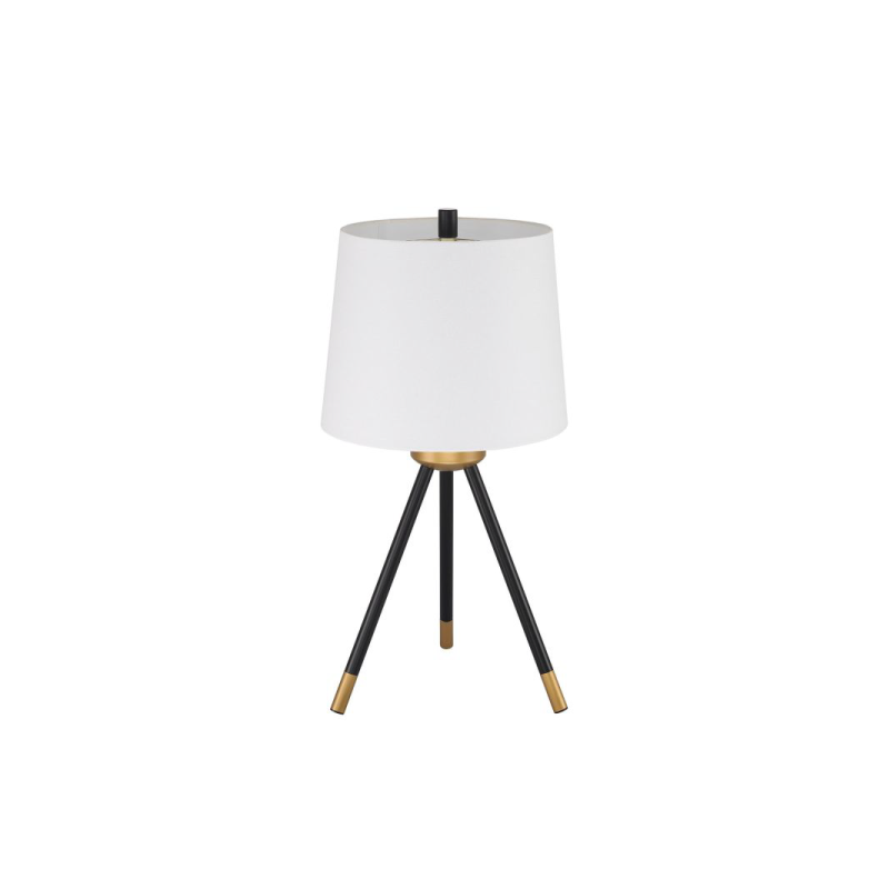 Craftmade Table Lamps (Pair) Gold details with Black Tripod legs