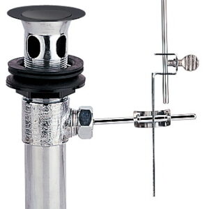 CAE Pull Activated Pop-up Waste with Overflow G1-1/4 - Dark Rubbed Bronze - Image 1