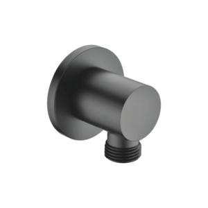 CAE Wall Mounted Shower Union with 1/2" Male thread - Matte Black - Image 1