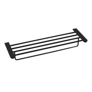 CAE Double Towel Bar and Shelf  9501 Series- Matte Black - Image 1