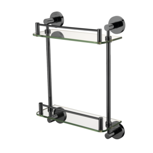 CAE Glass Shelf Double 9510 Series - Gun Grey - Image 1