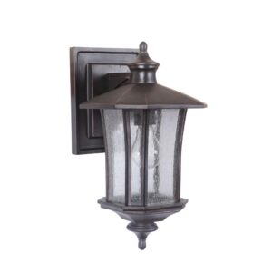 Craftmade Chateau Small Wall Mount - Oiled Bronze Gilded Finish with Clear Seeded Glass - Image 1