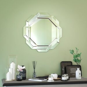 Glacier Round Glass Mirror - Size:75CM (29.5") - Image 4