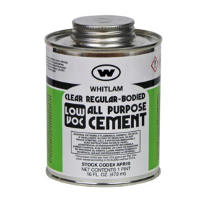 Whitlam  PVC Cement Adhesive 1 Pint/ 16oz - Image 1