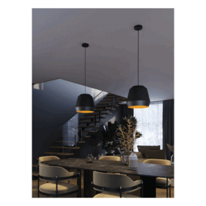 AFX Bronx 10" Pendant - Black/Gold - Image 3