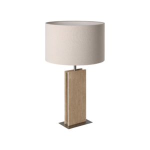 Eglo Table Lamp w/ Stone Travertine Base - Image 1