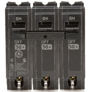 GE 50 Amp 3 in. Triple-Pole Circuit Breaker - Image 1