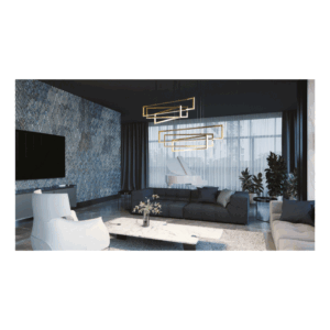 AFX Cole 39" LED Linear Pendant - Gold Finish - Image 3