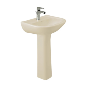 FV Bari Pedestal Sink - Bone - Image 1