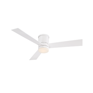Modern Forms Axis 52" White Flush Ceiling Fan - DC Wet Listed - Image 1
