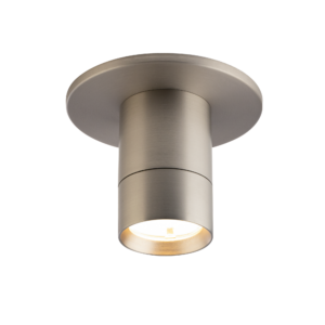 WAC Twist-N-Lite 12W Mini Flush Mount Light – Brushed Nickel - Image 1
