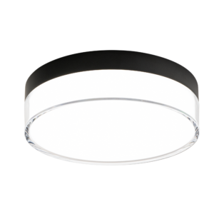 WAC Twist-N-Lite 9" Round Flush Mount Light - Black - Image 1