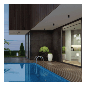 WAC Downtown Round 5in Outdoor Flush Mount 3000k 3CCT - Black - Image 3