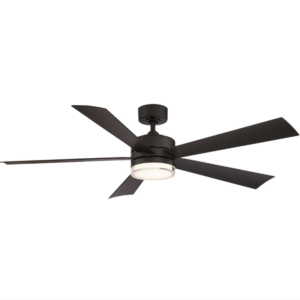 Modern Forms Wynd 60" Matte Black LED Smart Ceiling Fan - Image 1