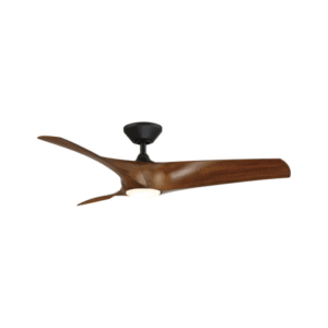 Modern Forms Zephyr 52" Fan - Matte Black/Distressed Koa Finish with Light kit - Image 1