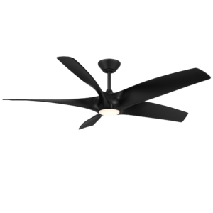 Modern Forms Zephyr-5 62" Matte Black Ceiling Fan - DC Wet Listed - Image 1