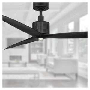 Modern Form Spinster 60" Ceiling Fan with Light Kit - Matte Black - Image 2
