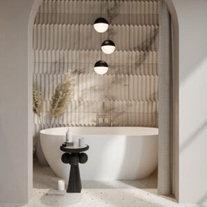 Saneux Lola Free-standing 5’ 6” Acrylic Tub - White - Image 3