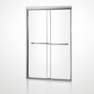 Glacier 8mm Glass Sliding Doors 4' x 6' 6" - Privacy Lines - Image 1