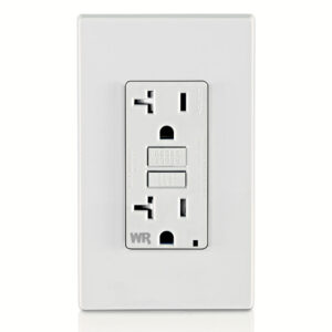 Leviton 20 Amp Self-test SmartlockPro Slim Weather & Tamper-Resistant GFCI - 125V- White - Image 3