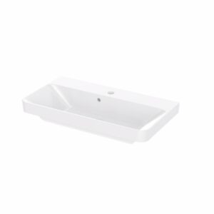 Saneux HYDE Rectangular Washbasin with 1 TH, in White. Dimensions  70cm - Image 1