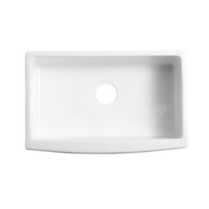 Glacier Ceramic Single Bowl Apron Kitchen Sink - Image 3