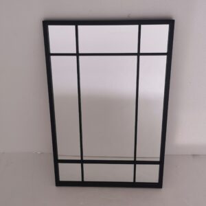 Glacier Rectangular Metal Framed Mirror - Size:60x90CM (23.6x35.4") - Image 1